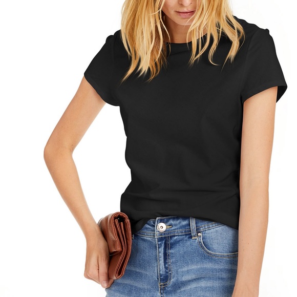 INC Cotton Crewneck Top - Picture 1 of 4